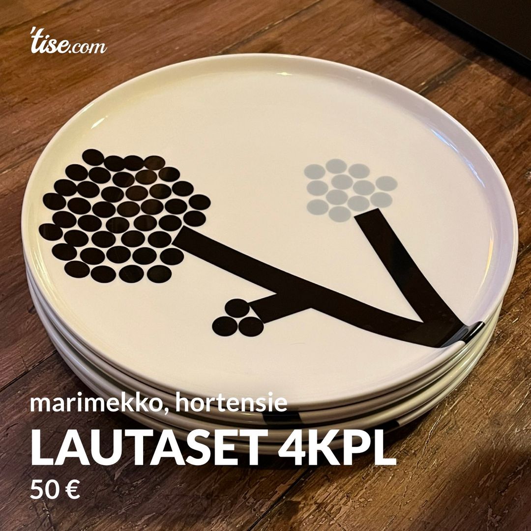 Lautaset 4kpl