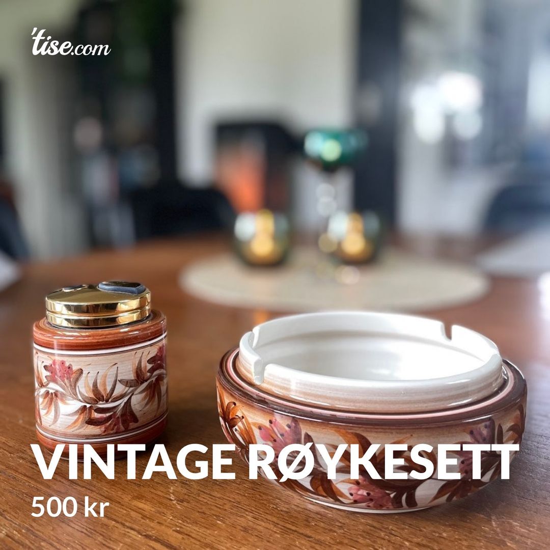 Vintage røykesett