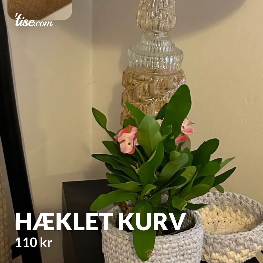 Hæklet kurv