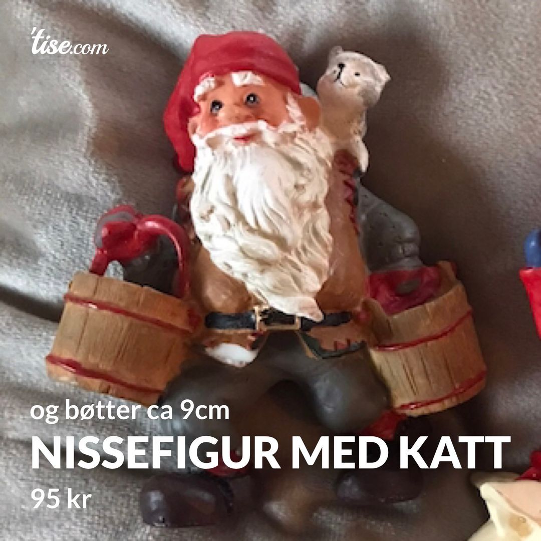 Nissefigur med katt