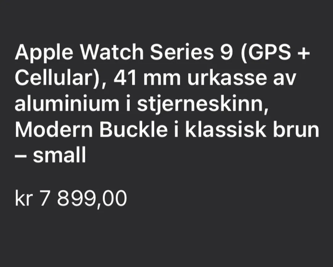 Appel watch klokke