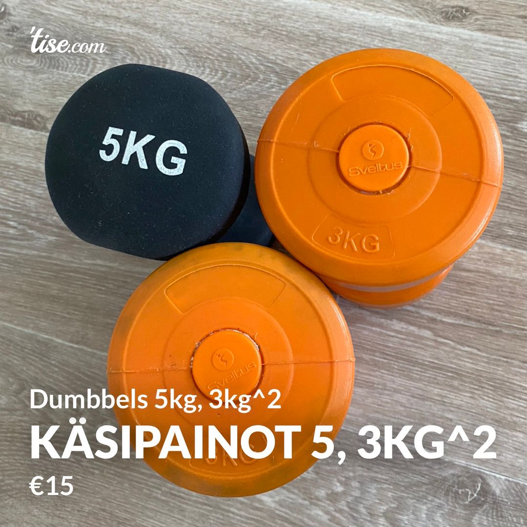 Käsipainot 5 3kg^2