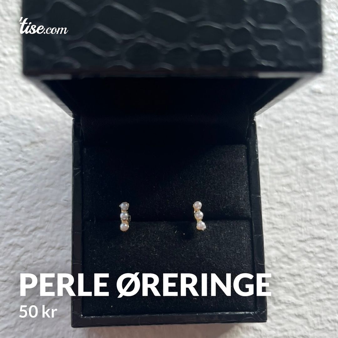 Perle øreringe