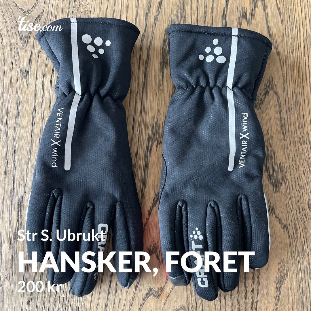 Hansker foret