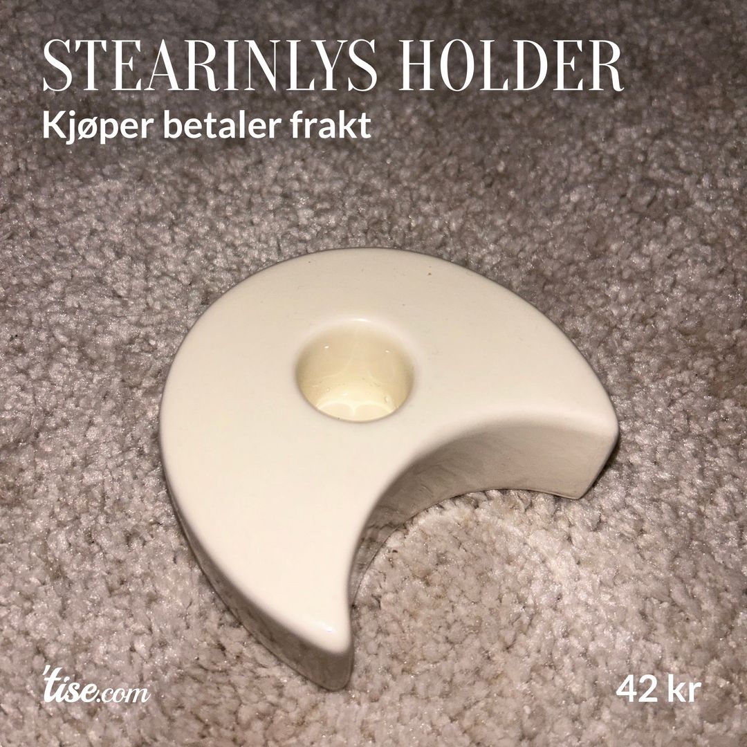 Stearinlys holder