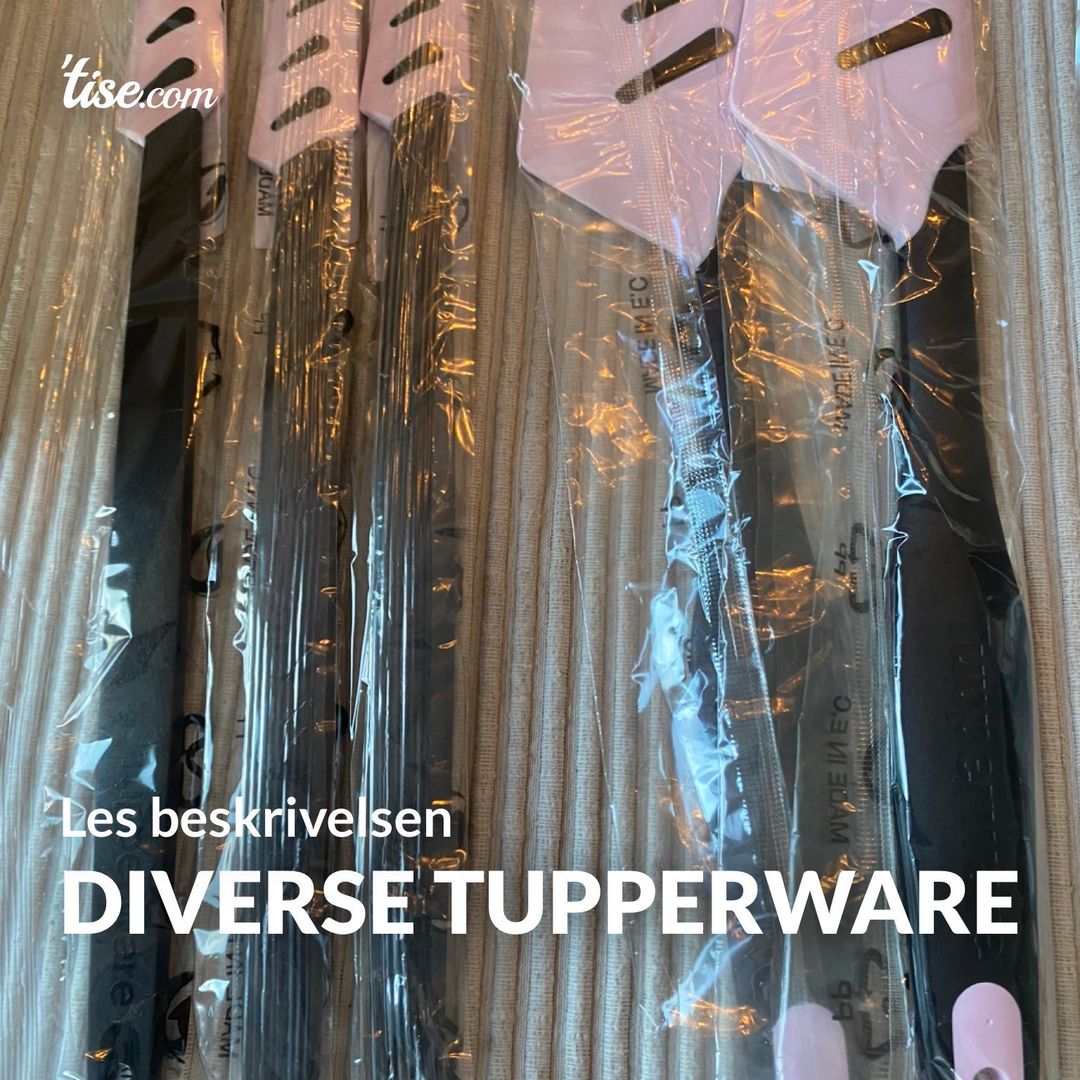 Diverse tupperware