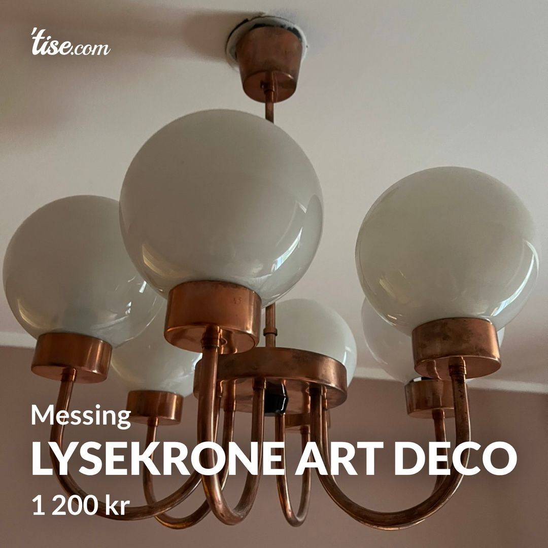 Lysekrone Art deco