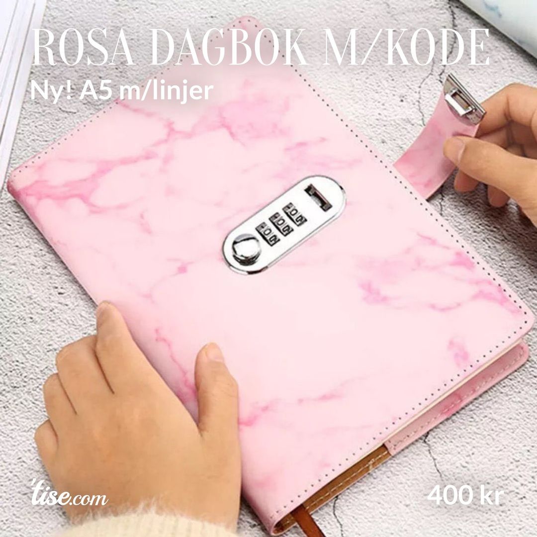 Rosa Dagbok m/kode