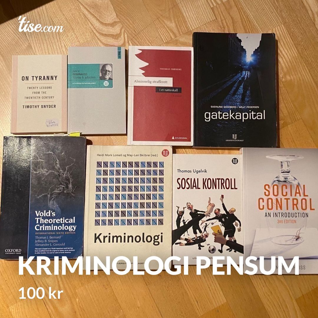 Kriminologi pensum