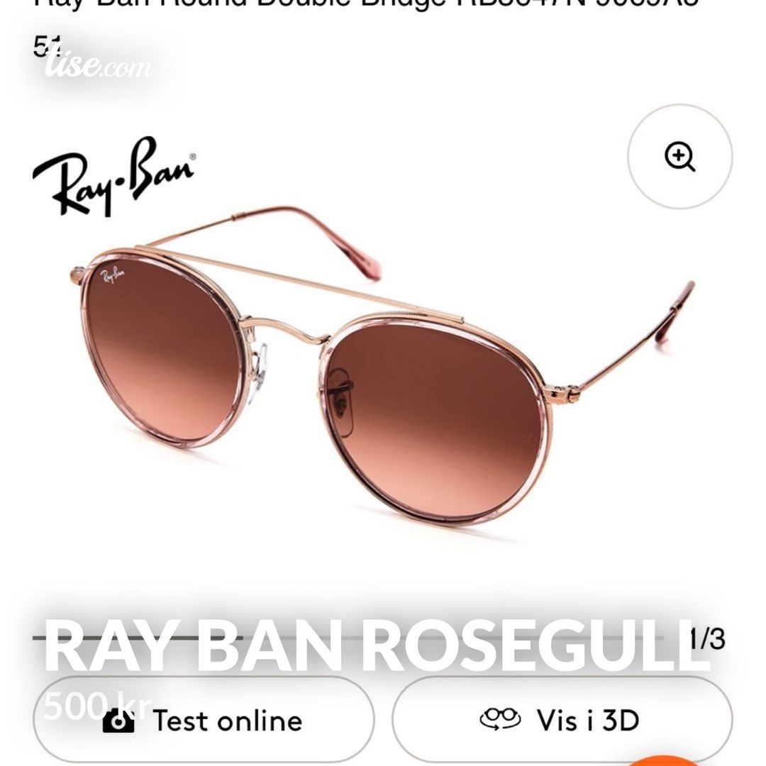 Ray ban rosegull