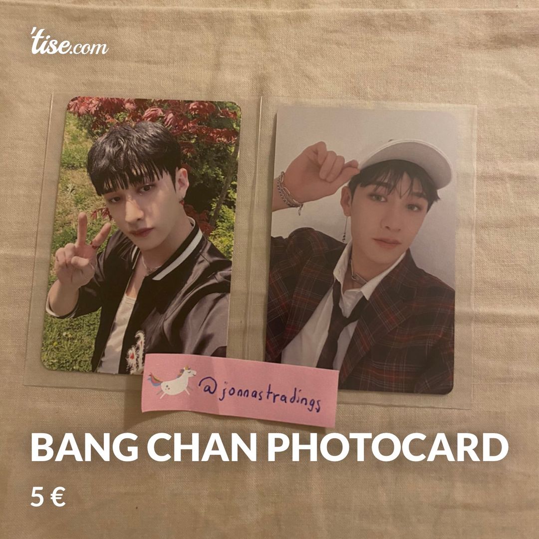 Bang chan photocard