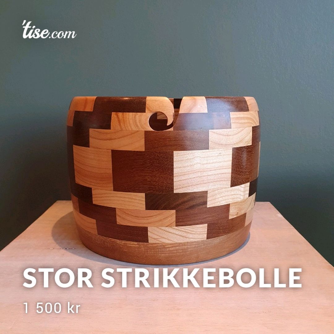 Stor strikkebolle