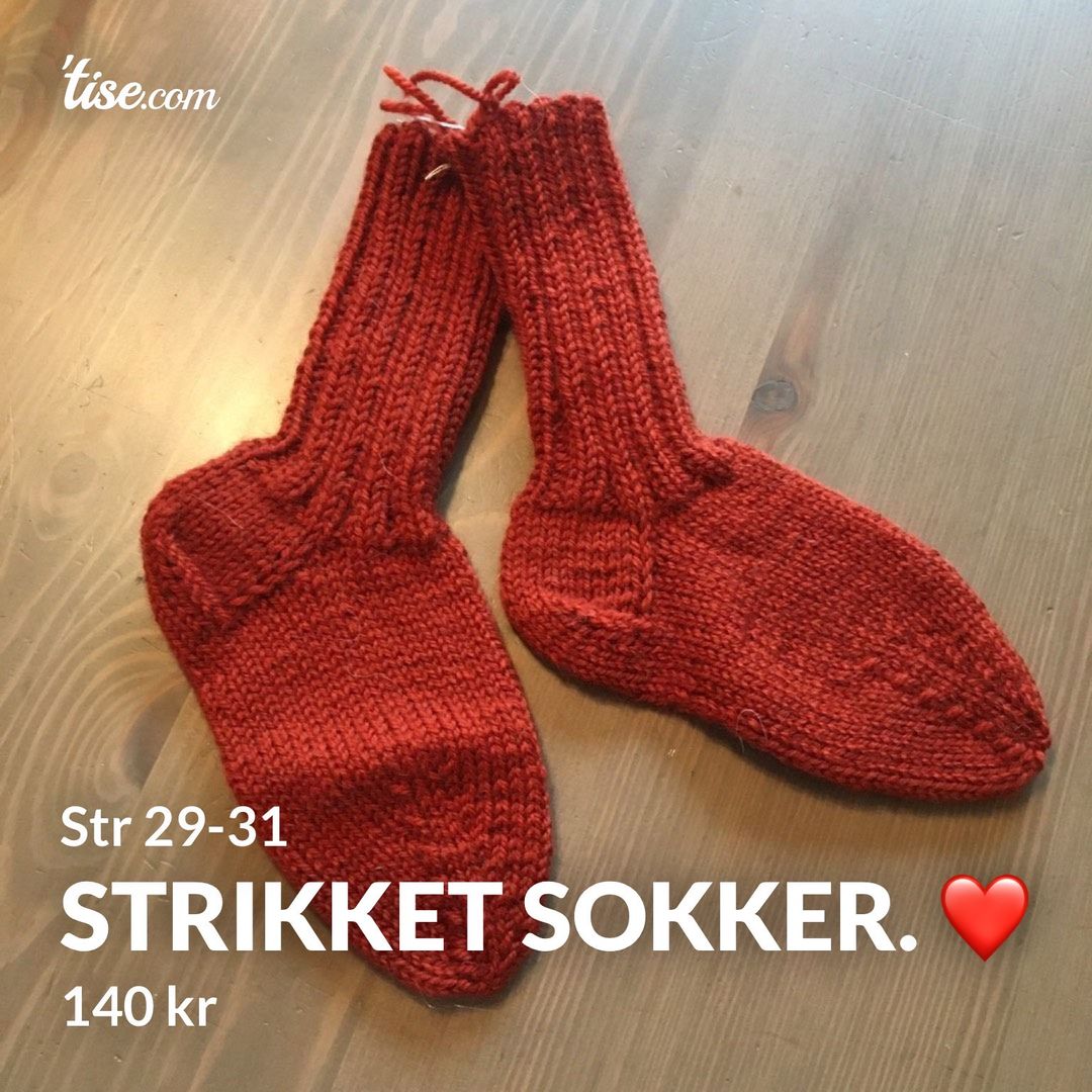 Strikket sokker ❤️