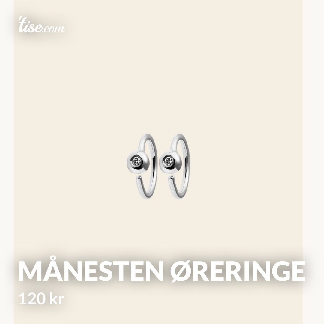 Månesten øreringe