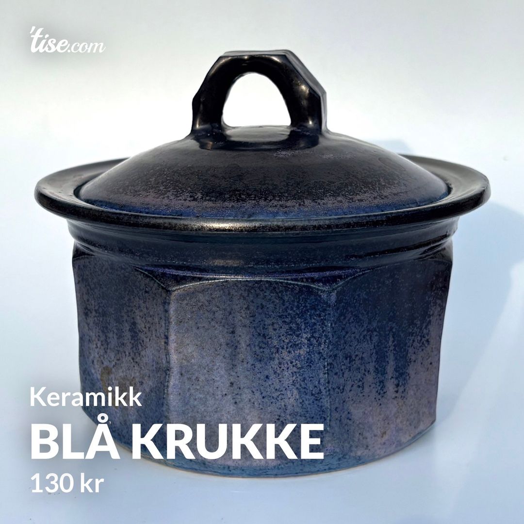 Blå krukke