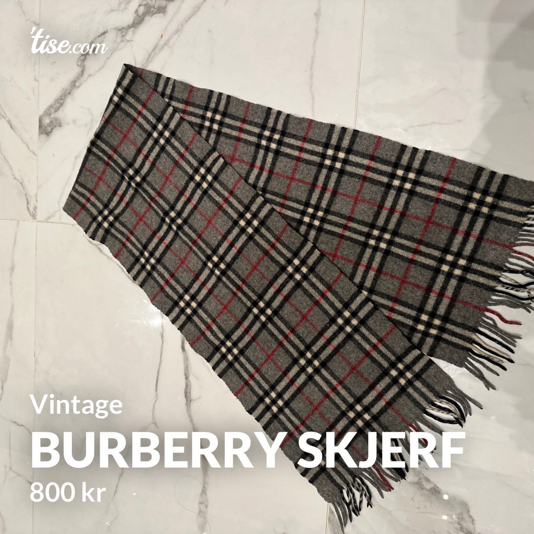 Burberry skjerf