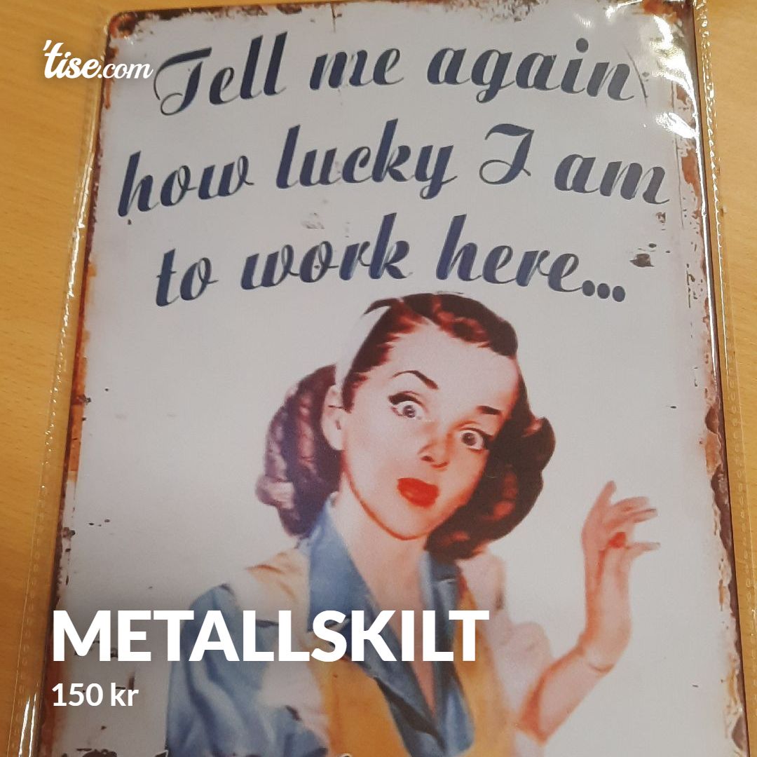 Metallskilt