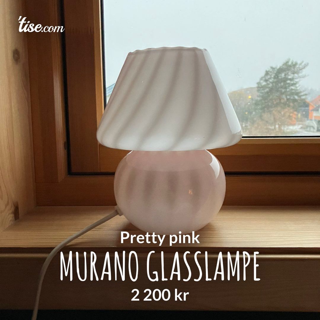 Murano glasslampe