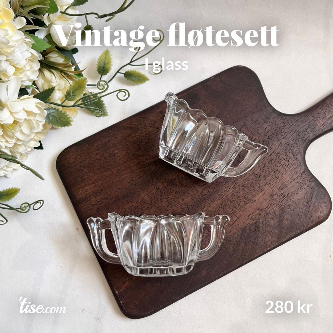 Vintage fløtesett