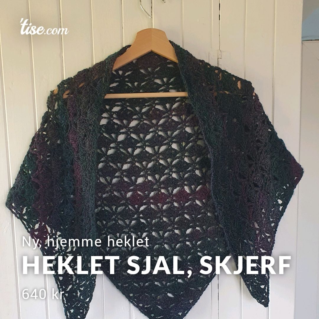 Heklet sjal, skjerf