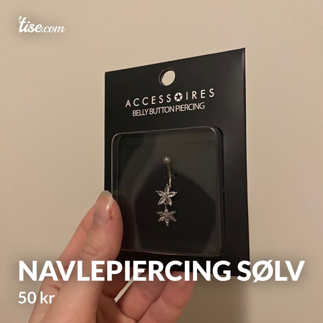 Navlepiercing sølv