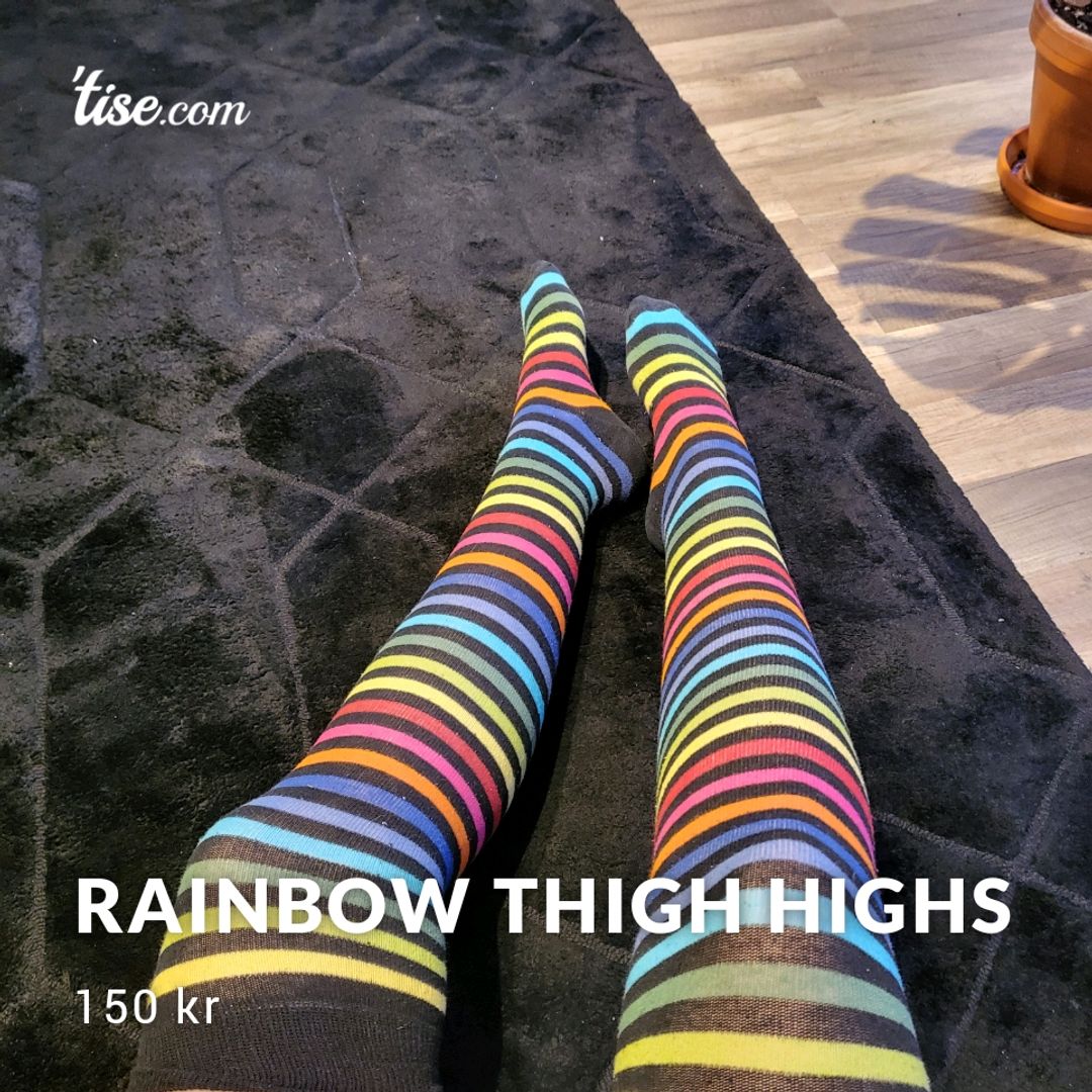 Rainbow Thigh Highs