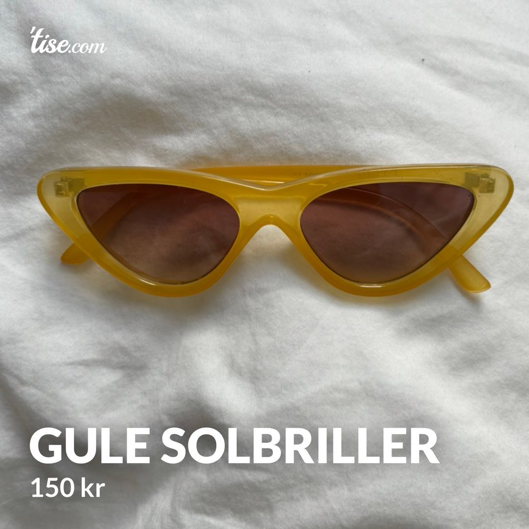 Gule solbriller