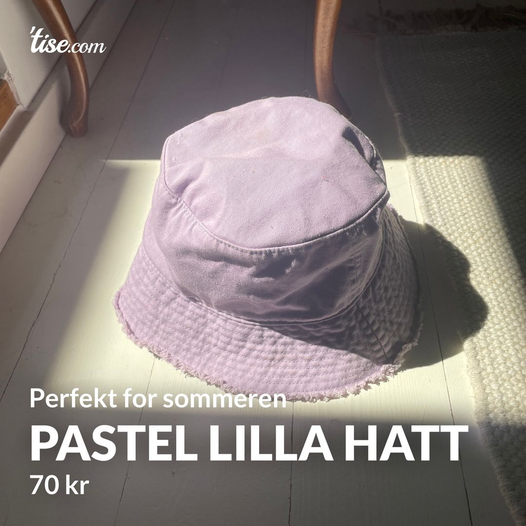 Pastel lilla hatt