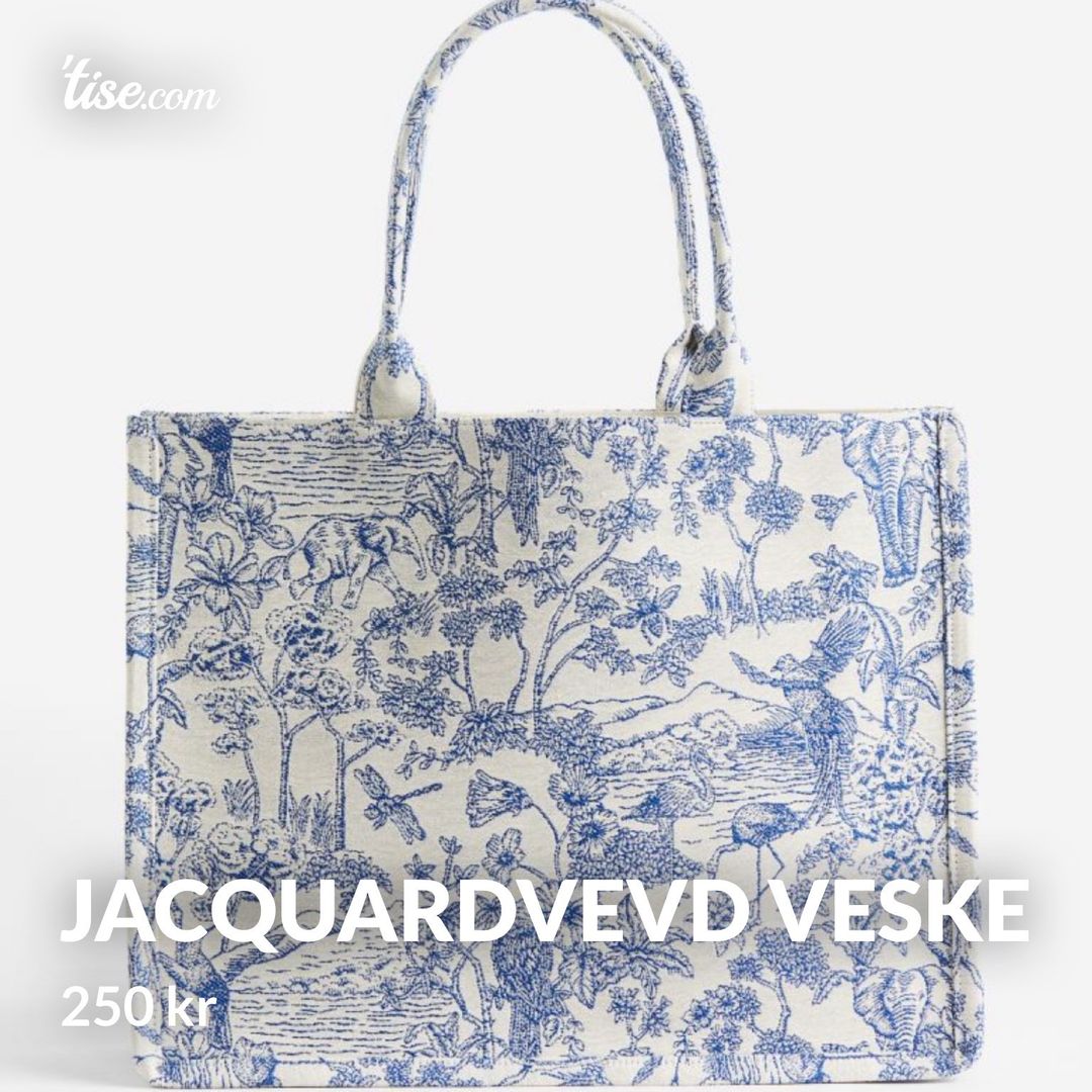 Jacquardvevd veske