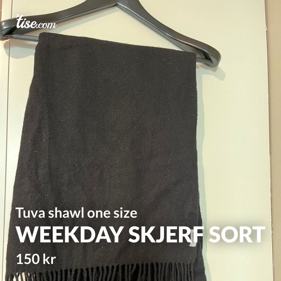 Weekday skjerf sort