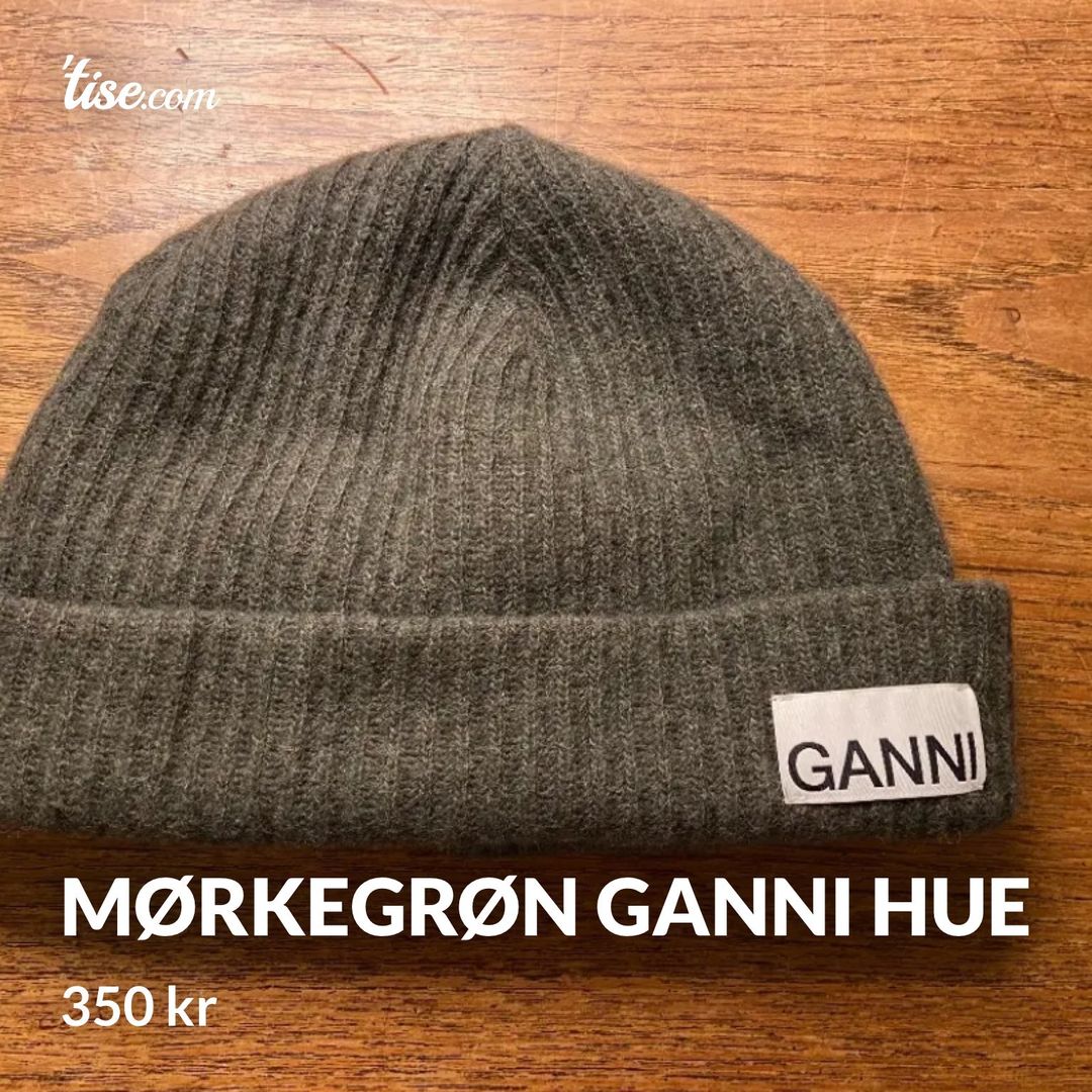 Mørkegrøn Ganni hue