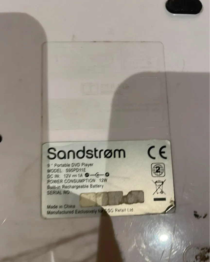 Sandstrøm dvd player