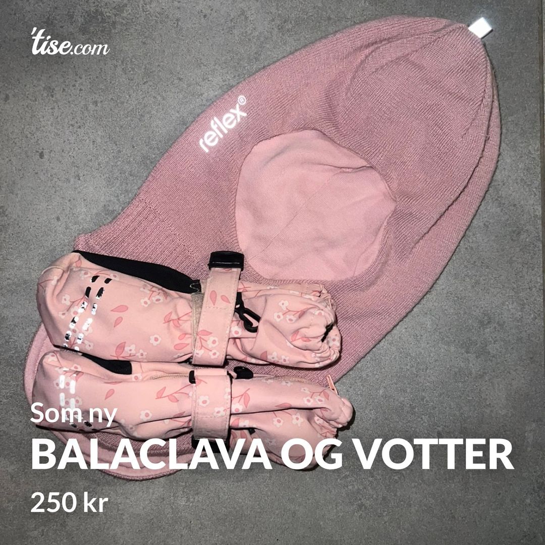 Balaclava og votter