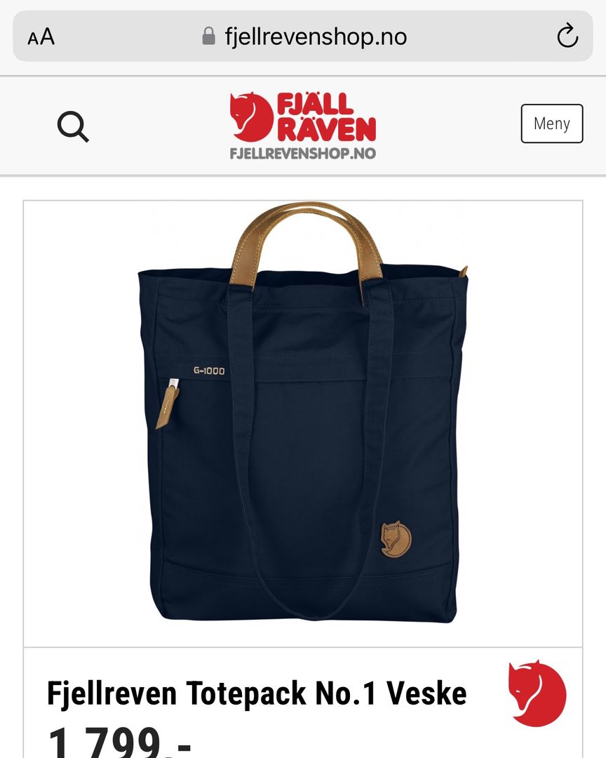 Fjellreven totepack