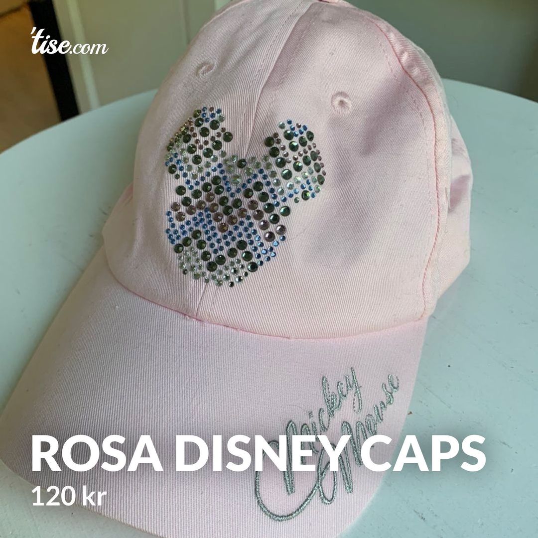 Rosa Disney caps