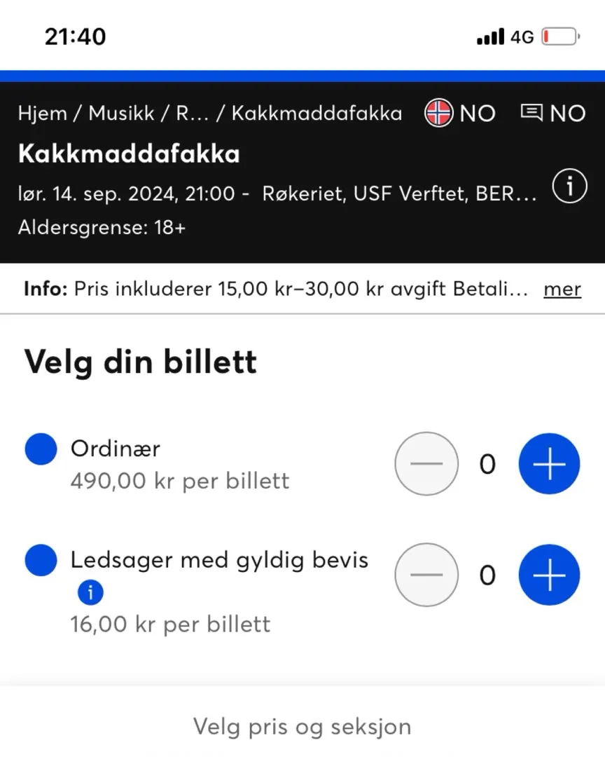 2biletteØNSKES KJØPT