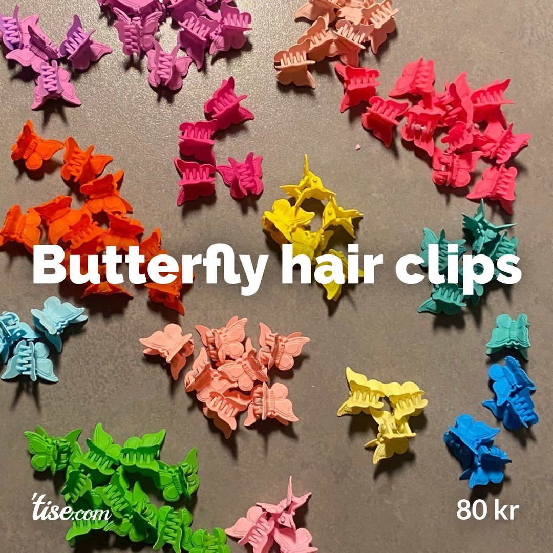 Butterfly hair clips