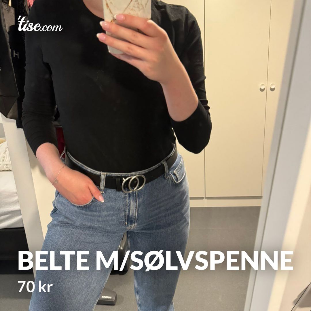 Belte m/sølvspenne