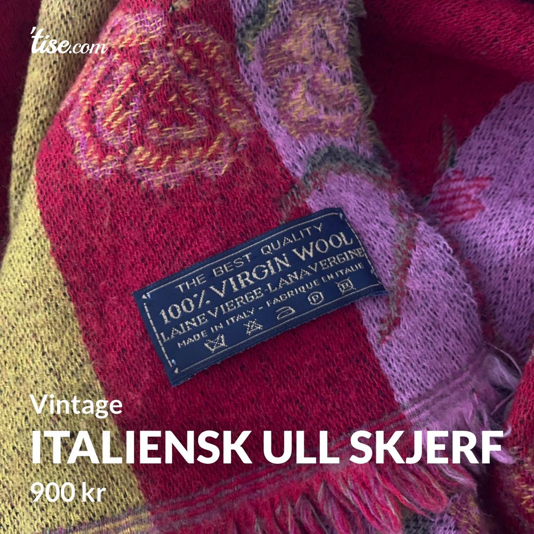 Italiensk ull skjerf