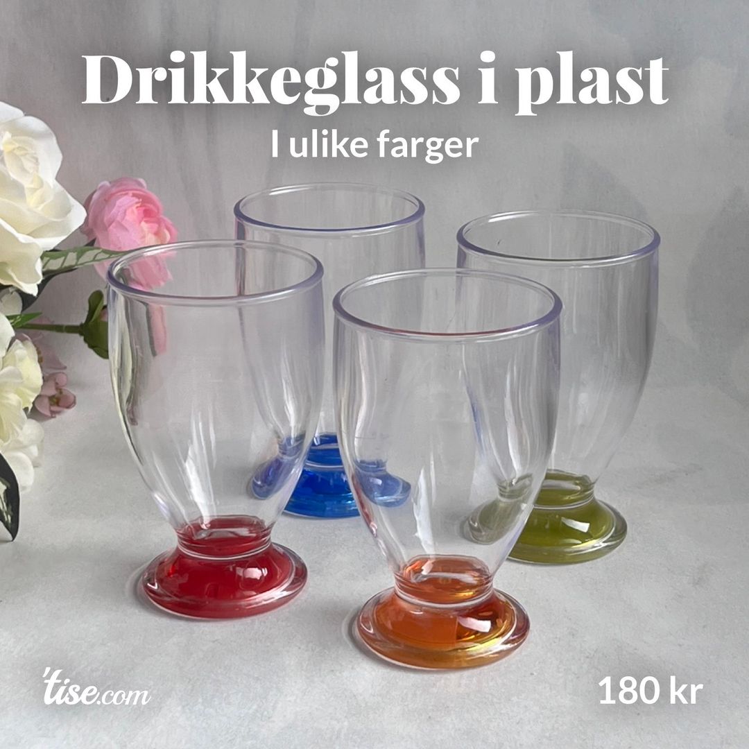 Drikkeglass i plast