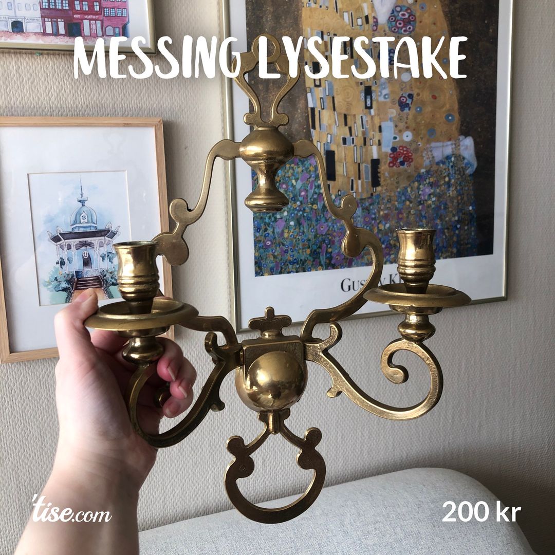 Messing lysestake