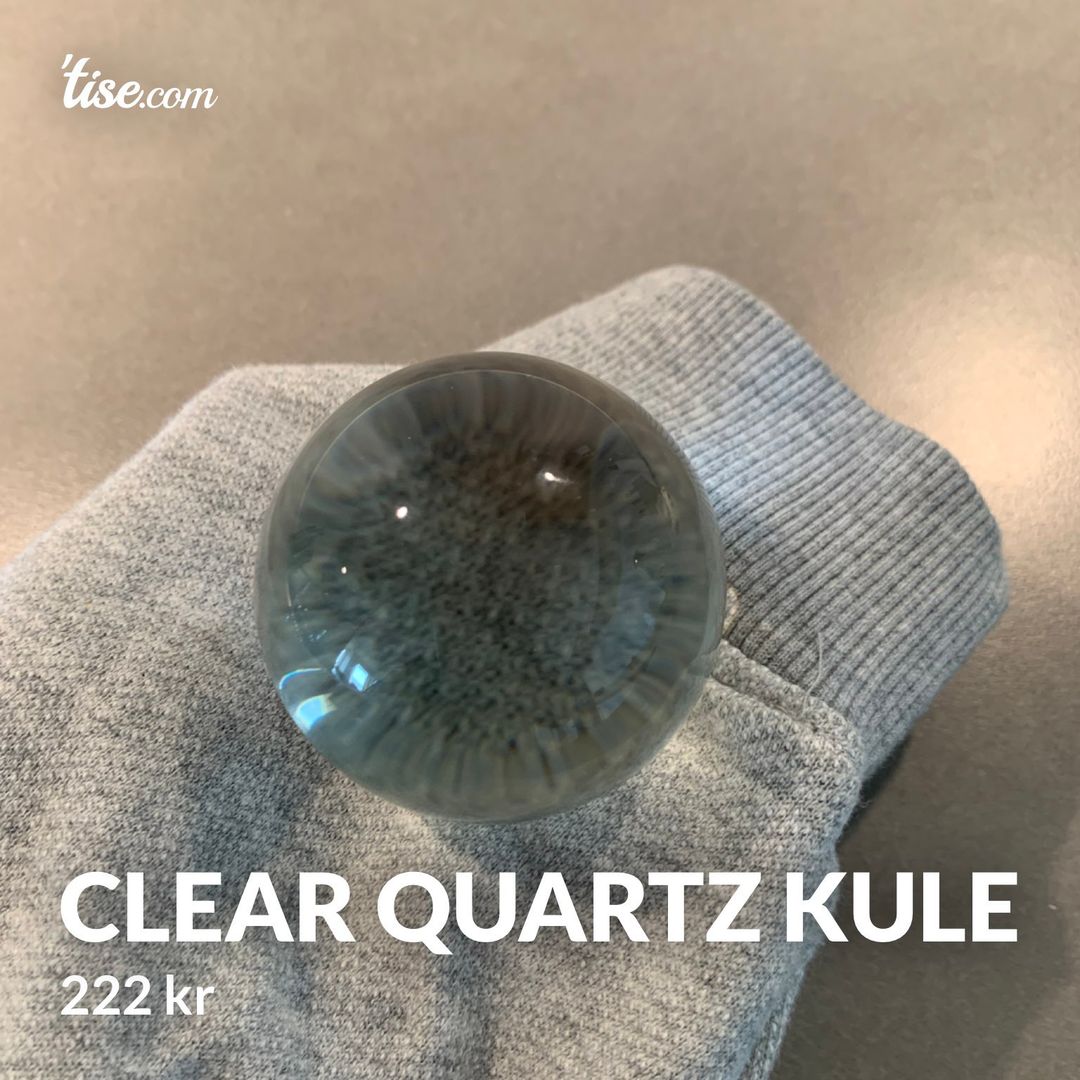 Clear quartz kule