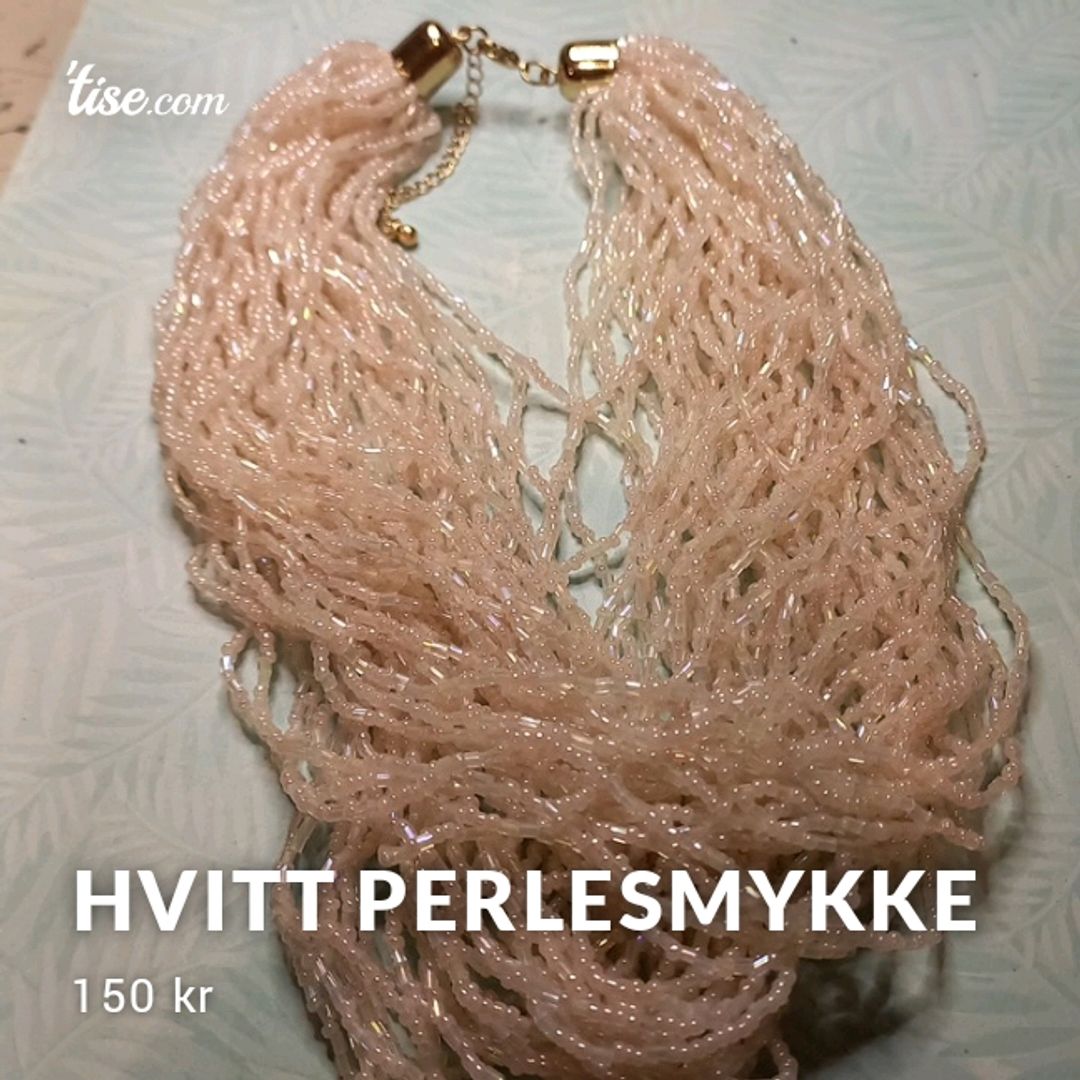 Hvitt Perlesmykke