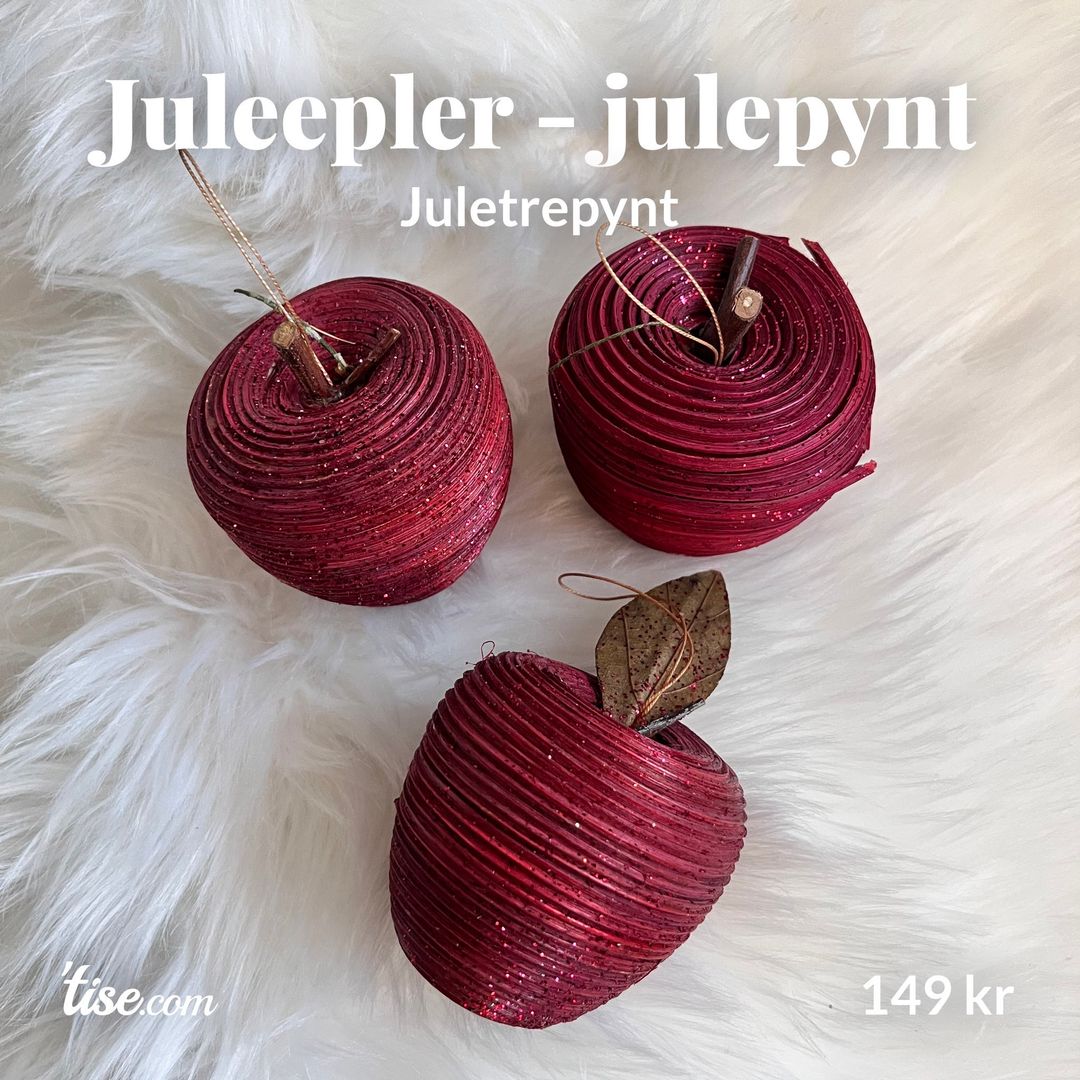 Juleepler - julepynt