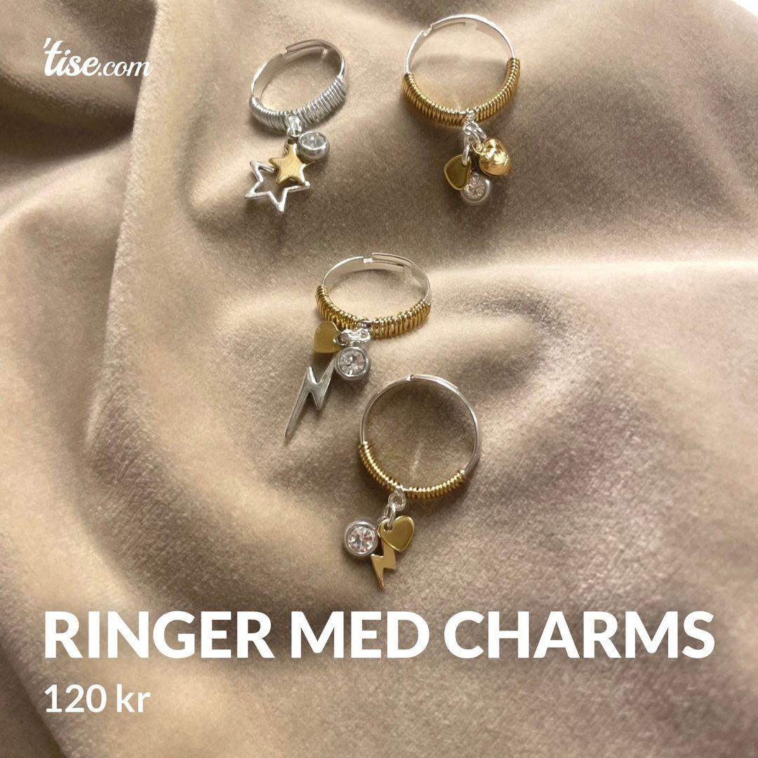 ringer med charms