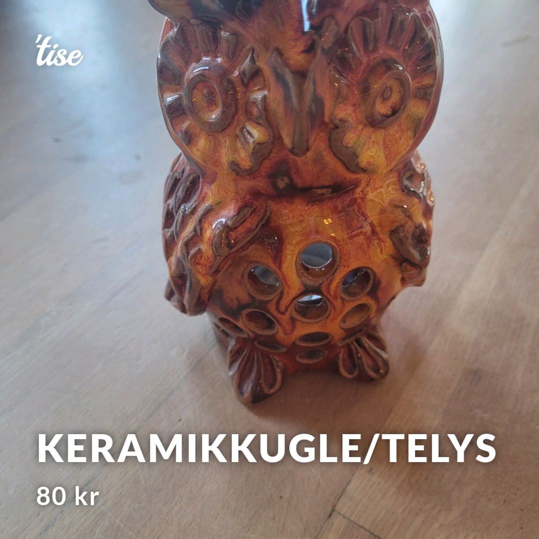 Keramikkugle/telys