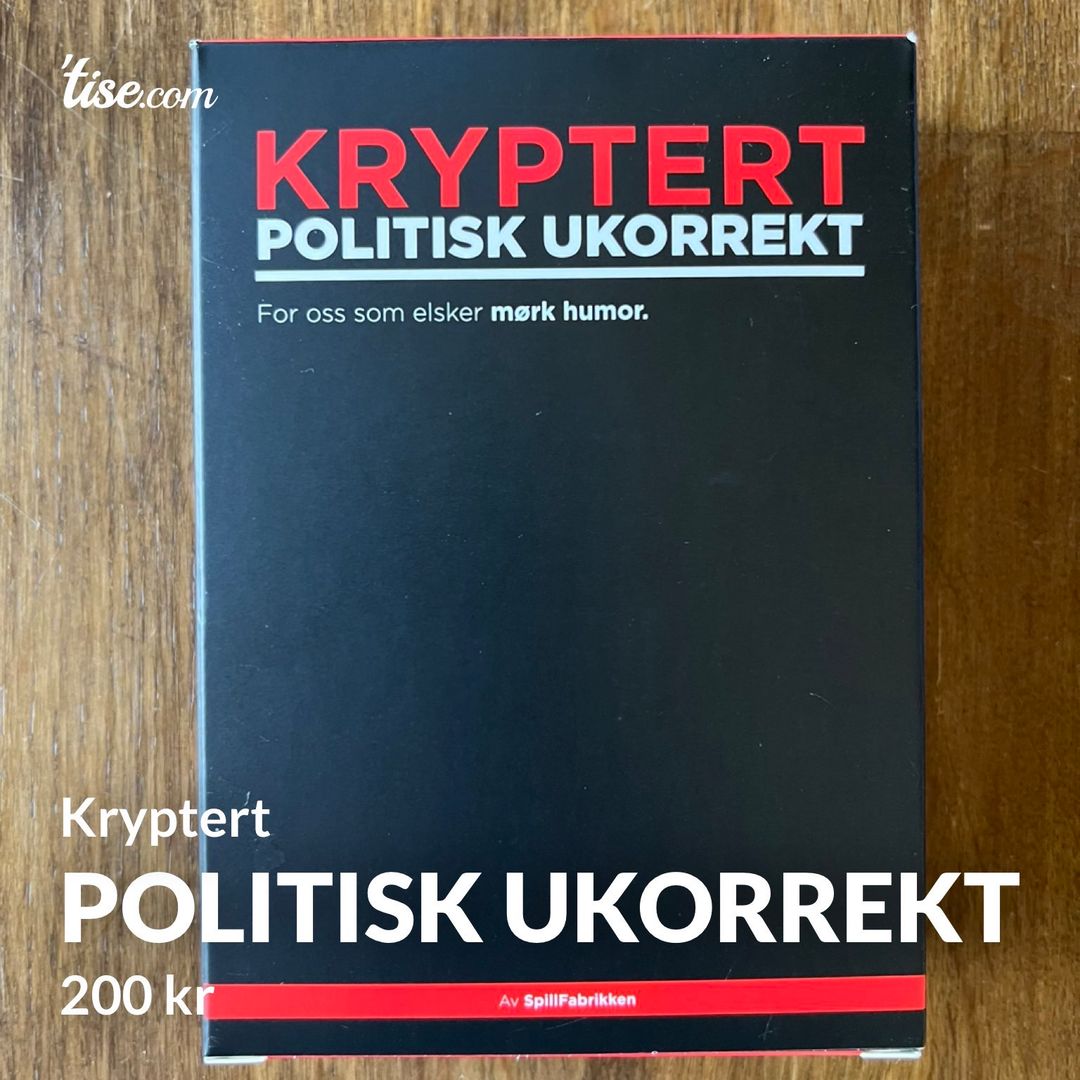 Politisk ukorrekt