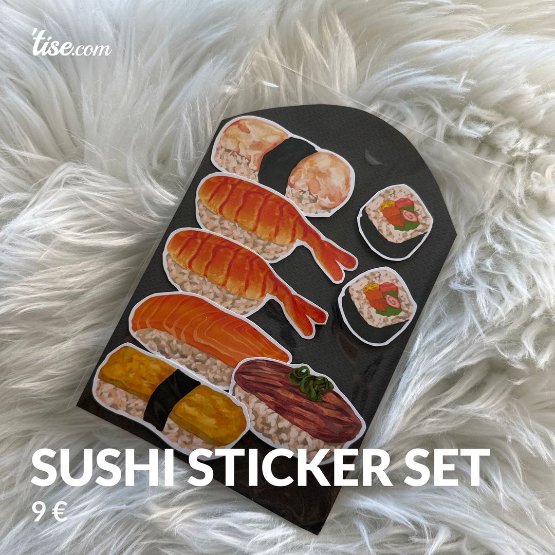 Sushi sticker set