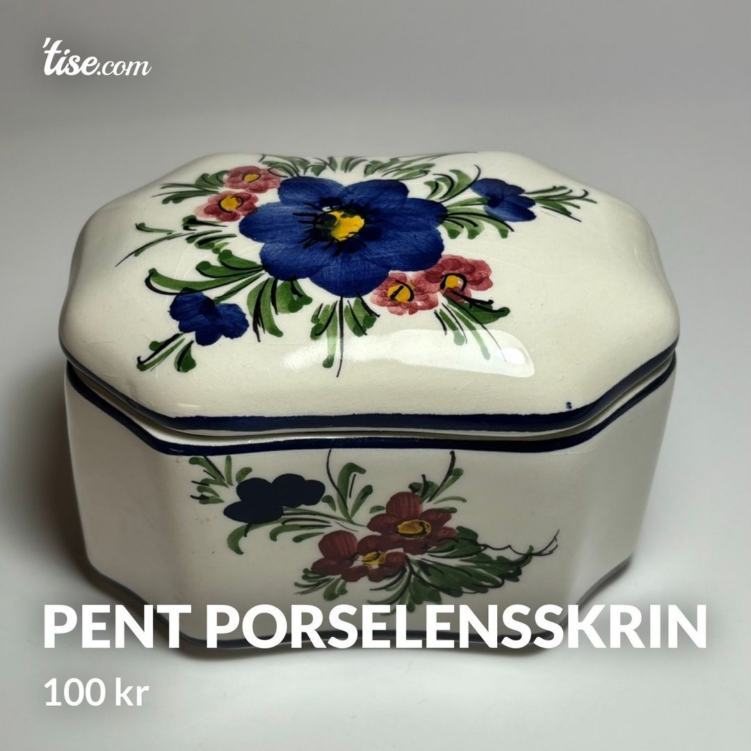 Pent porselensskrin