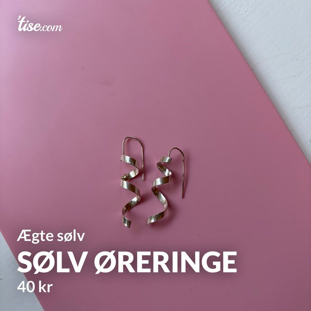 Sølv øreringe